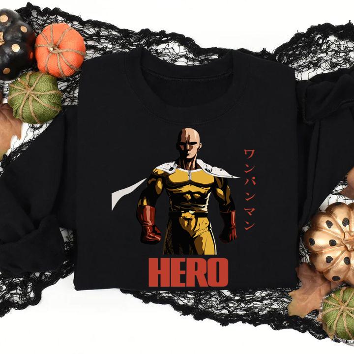 Hero Saitama One Punch Man t-shirt sweatshirt