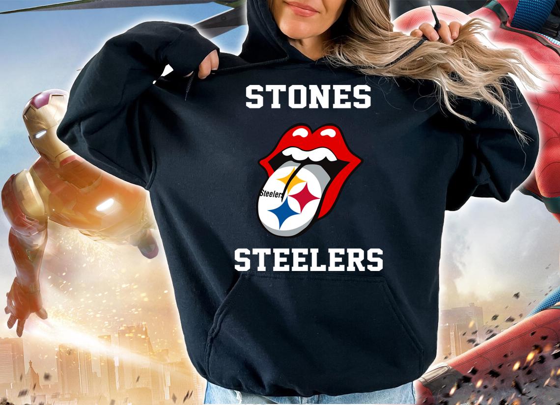 Rolling Stones Logo Pittsburgh Steelers t-shirt hoodie