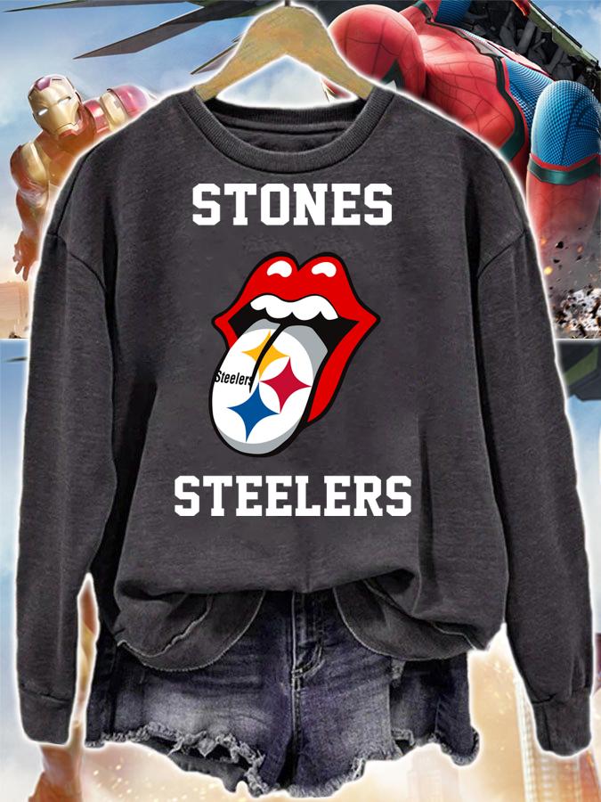 Rolling Stones Logo Pittsburgh Steelers t-shirt sweatshirt