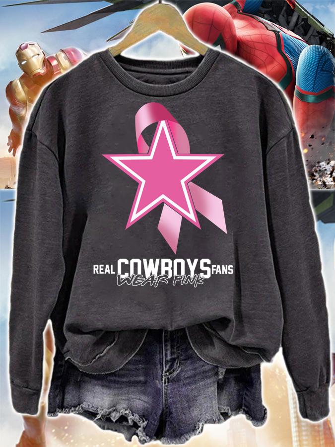 Wear Pink Breast Cancer Awareness Dallas Cowboy Fans t-shirt sweatshirt