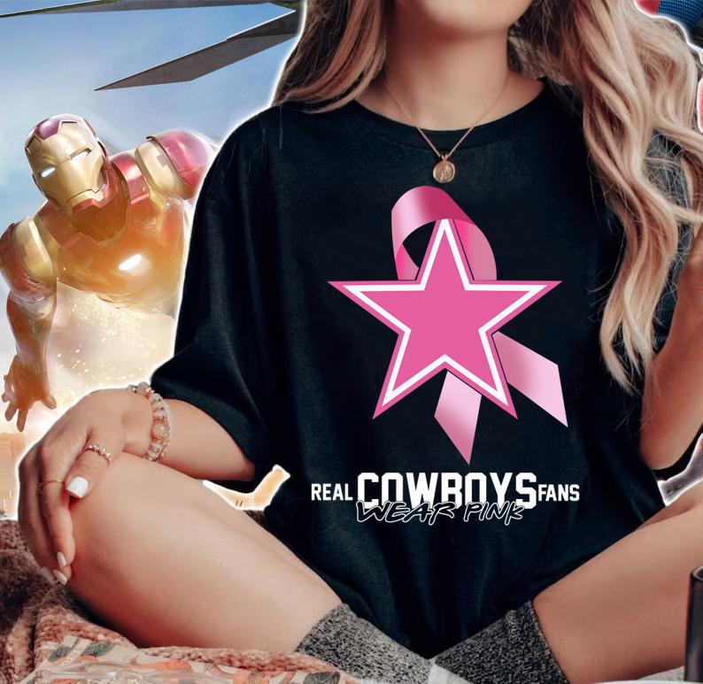 Wear Pink Breast Cancer Awareness Dallas Cowboy Fans t-shirt woman shirt