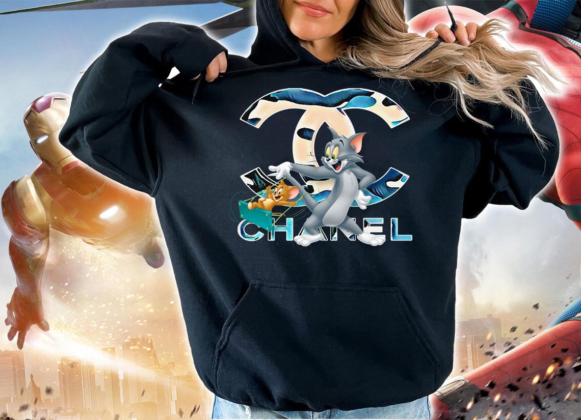 Funny Tom And Jerry Chanel t-shirt hoodie