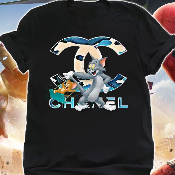 Funny Tom And Jerry Chanel t-shirt shirt