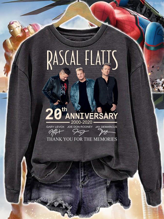 Rascal Flatts 20th anniversary 2000-2020 signed thank memories t-shirt sweatshirt