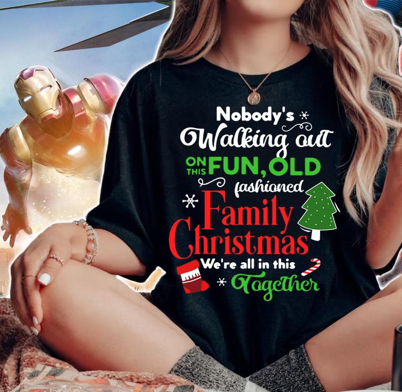 Family Christmas Outfit Cute Xmas Gift Idea Funny Christmas t-shirt woman shirt