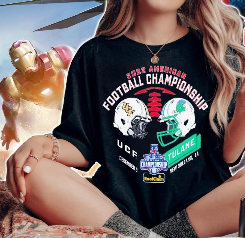 2022 American Football Championship UCF vs Tulane December 3 New Orleans shirt t-shirt woman shirt