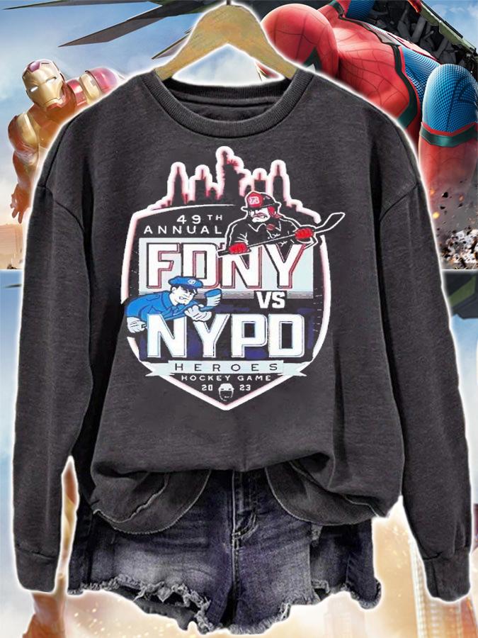 49th annual Fony vs NYPD heroes hockey game 2023 shirt t-shirt sweatshirt