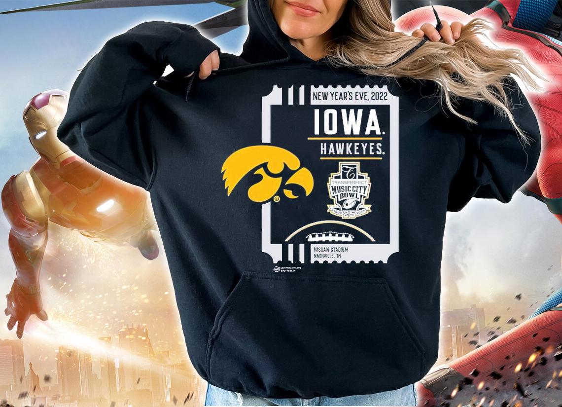 2022 TransPerfect Music City Bowl Iowa Hawkeyes New Year's Eve 2022 Nissan Stadium shirt t-shirt hoodie