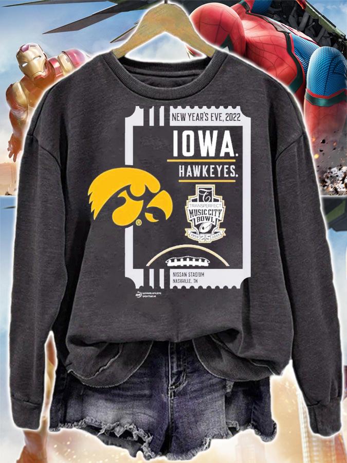 2022 TransPerfect Music City Bowl Iowa Hawkeyes New Year's Eve 2022 Nissan Stadium shirt t-shirt sweatshirt