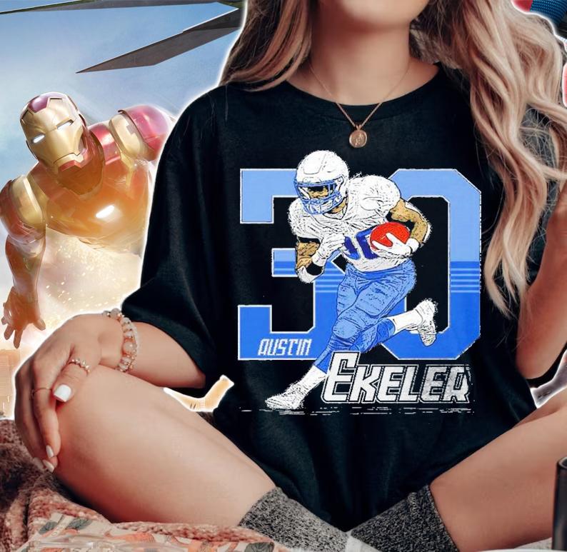 Austin Ekeler Los Angeles C Player Number Football Shirt t-shirt woman shirt
