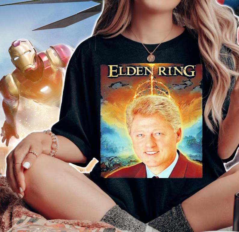 Elden Ring Bill Clinton shirt t-shirt woman shirt