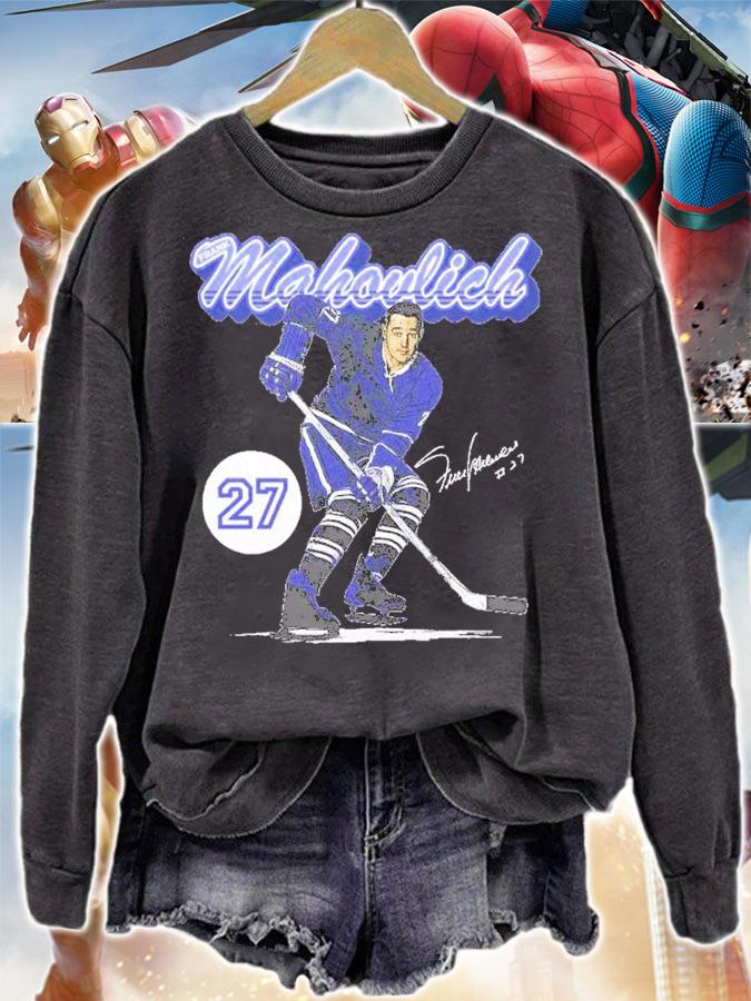 Frank Mahovlich Toronto Retro Script Hockey Shirt t-shirt sweatshirt