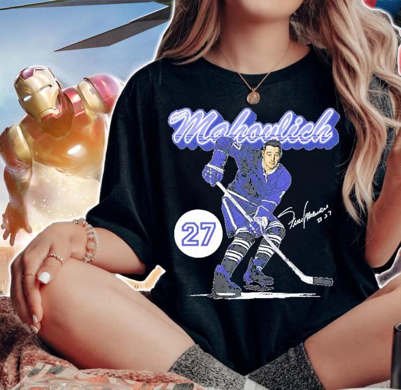 Frank Mahovlich Toronto Retro Script Hockey Shirt t-shirt woman shirt