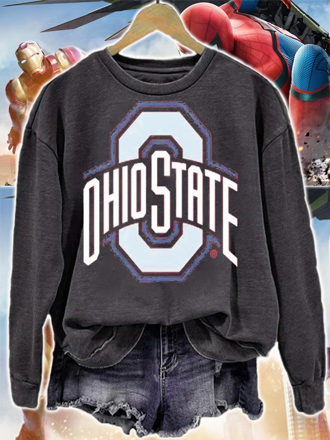 Go Buckeyes Ohio State Buckeyes Identity Logo Scarlet T-Shirt t-shirt sweatshirt