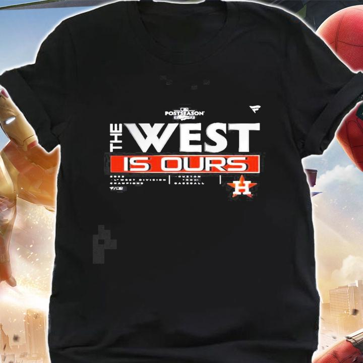 Houston Astros 2022 the West is ours AL West Division Champions Locker Room new shirt t-shirt shirt