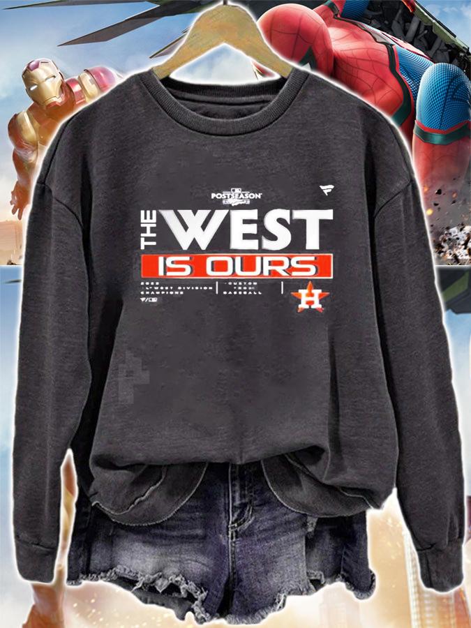 Houston Astros 2022 the West is ours AL West Division Champions Locker Room new shirt t-shirt sweatshirt