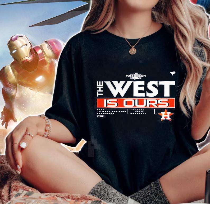 Houston Astros 2022 the West is ours AL West Division Champions Locker Room new shirt t-shirt woman shirt