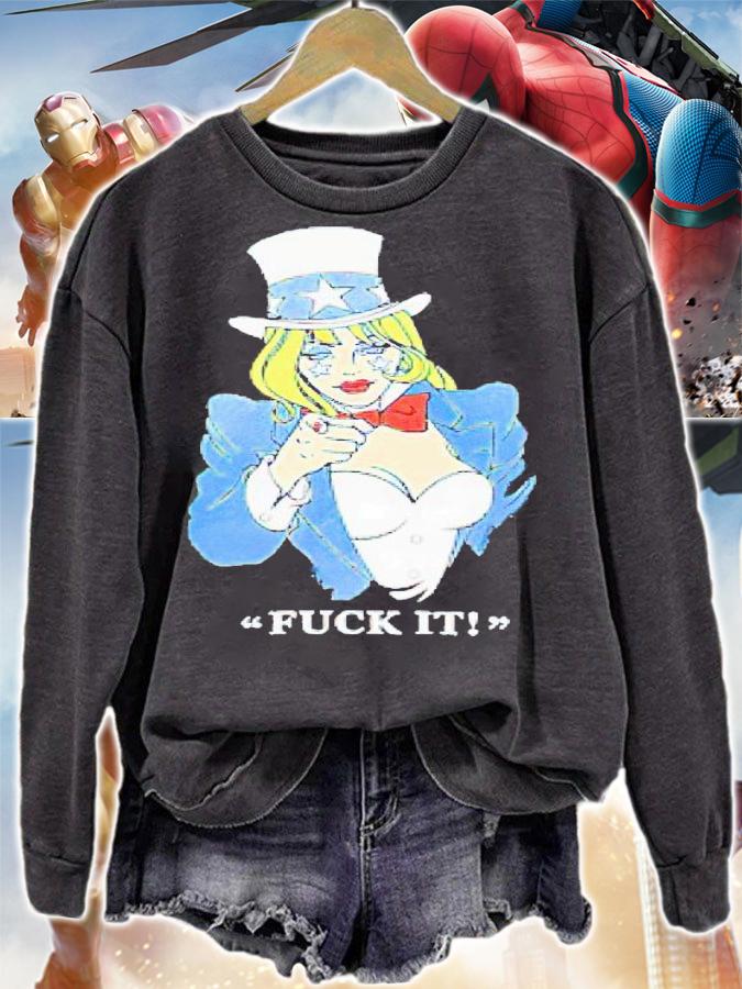 HUF Miss America fuck it shirt t-shirt sweatshirt