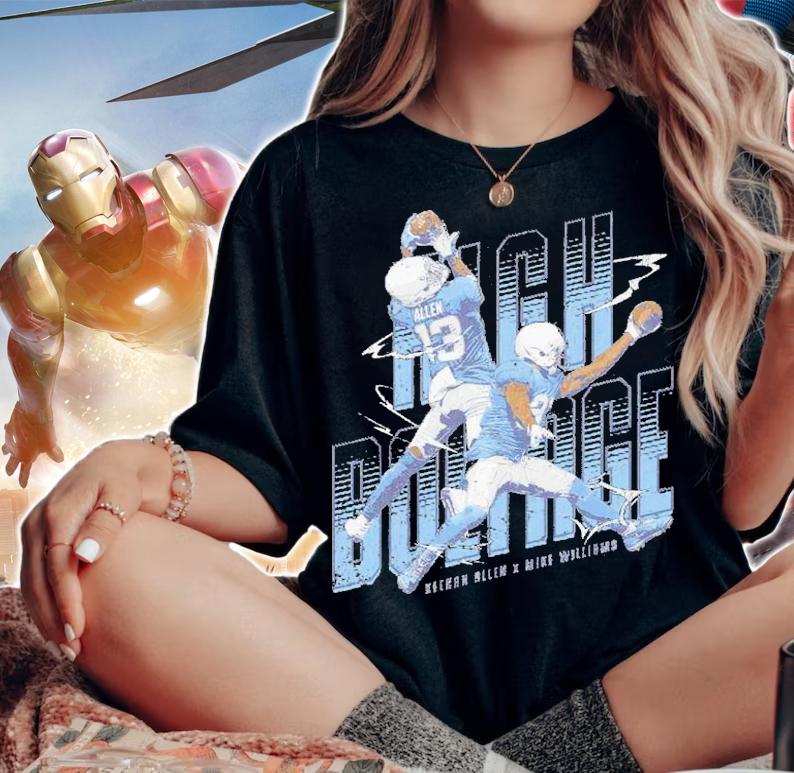 Mike Williams & Keenan Allen Los Angeles C High Boltage Football Shirt t-shirt woman shirt