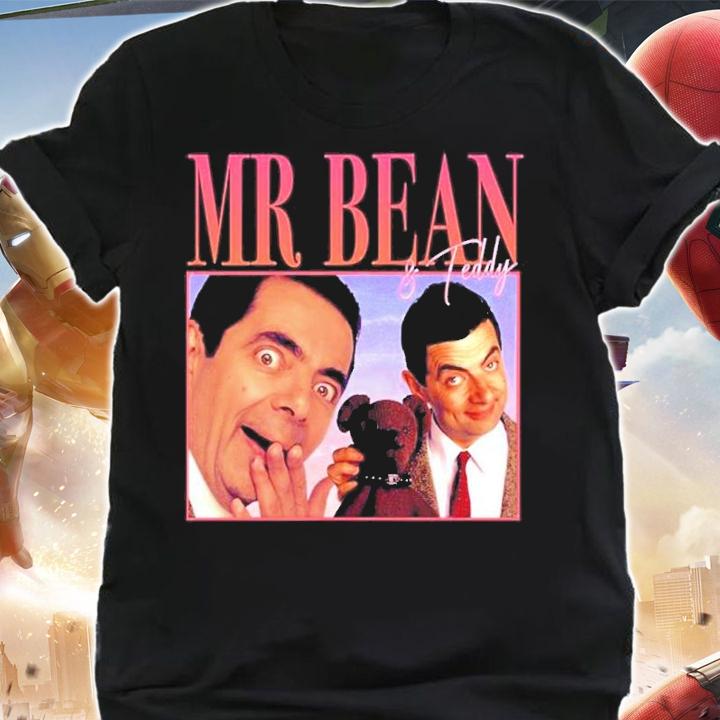 Mr Bean And Teddy 90's Retro Style Shirt t-shirt