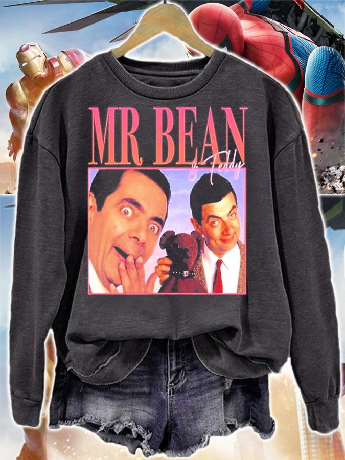 Mr Bean And Teddy 90's Retro Style Shirt t-shirt