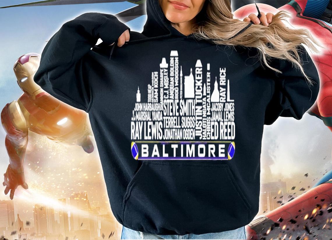 Baltimore Football Team All Time Legends Baltimore City shirt t-shirt