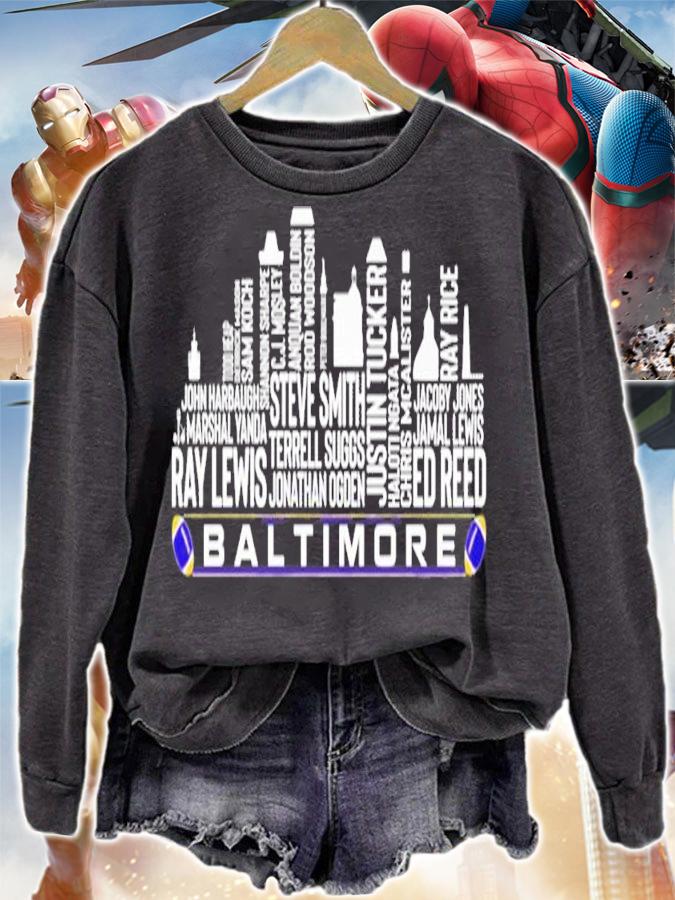 Baltimore Football Team All Time Legends Baltimore City shirt t-shirt