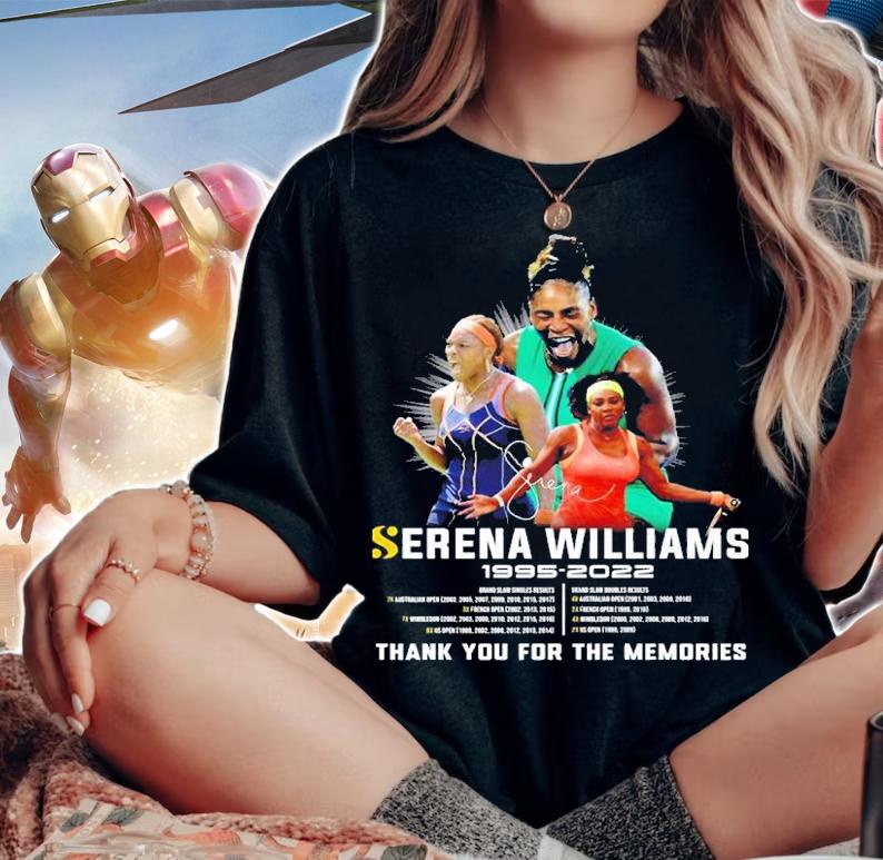 Serena Williams 1995 2022 thank you for the memories signature shirt t-shirt