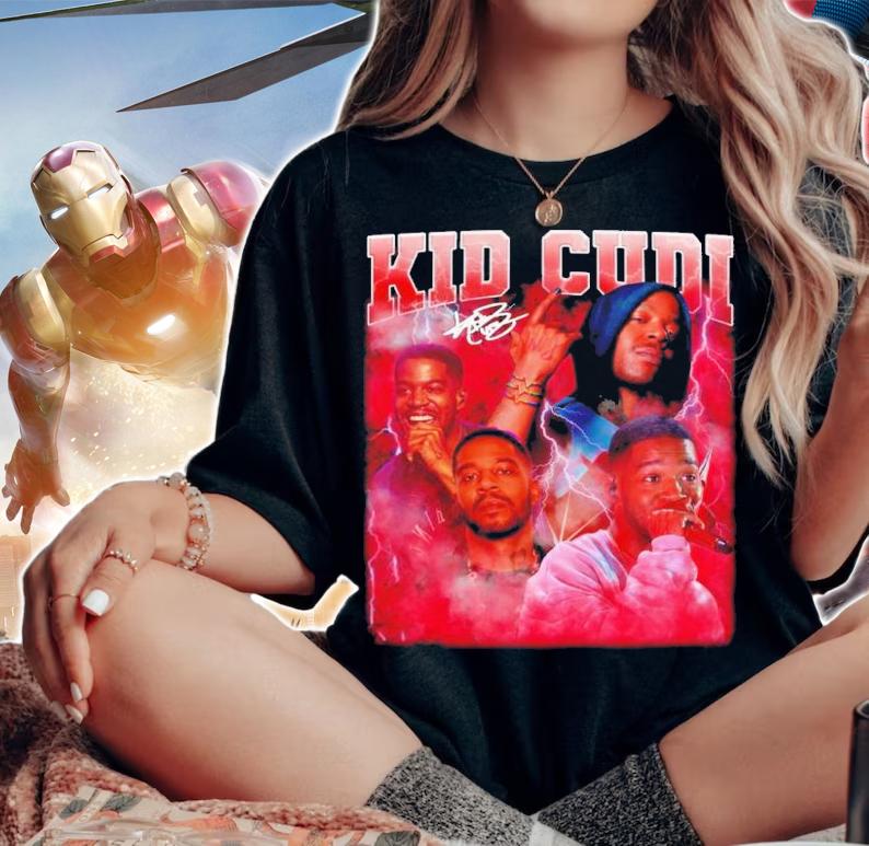 Kid Cudi Marino Morwood Man On The Moon 2022 Rap Shirt t-shirt