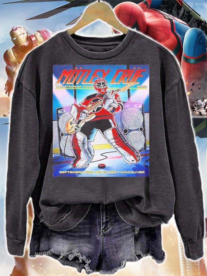Motley Crue In Vancouver At Bc Place 2022 Stadium Tour Poster The Stadium Tour T-Shirt t-shirt sweatshirt