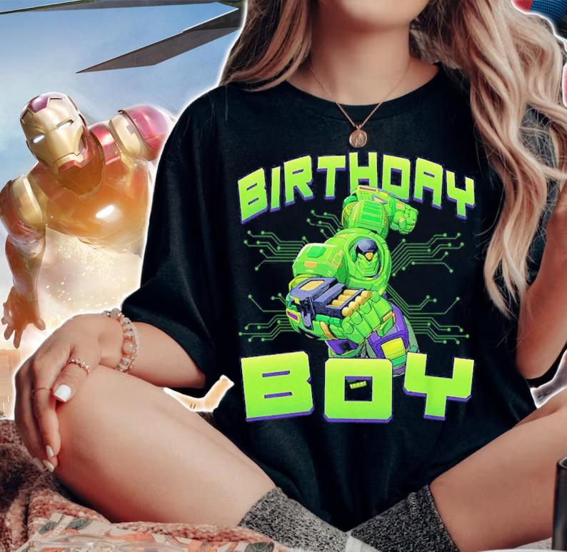 Marvel Birthday Boy Hulk Mech Suit shirt t-shirt woman shirt