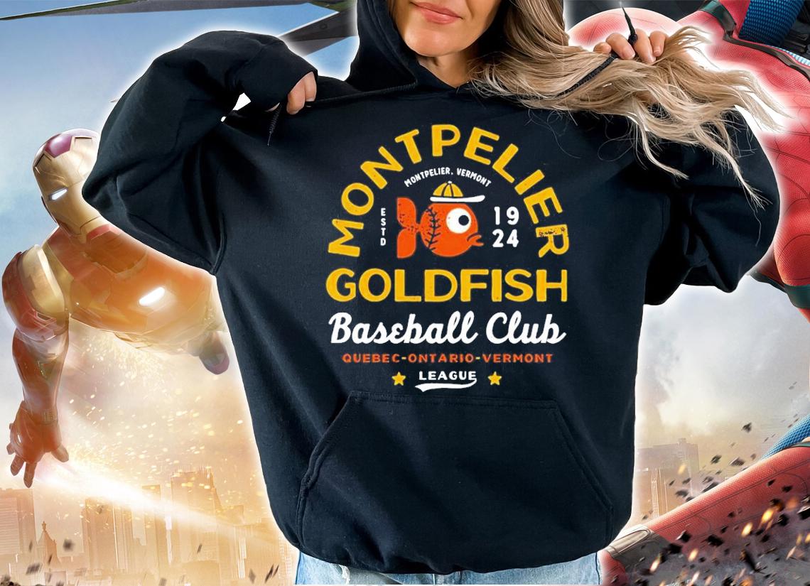 Montpelier Goldfish Vermont Vintage Defunct Baseball Teams shirt t-shirt