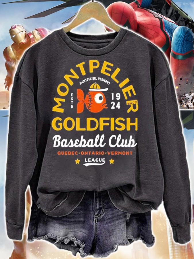 Montpelier Goldfish Vermont Vintage Defunct Baseball Teams shirt t-shirt
