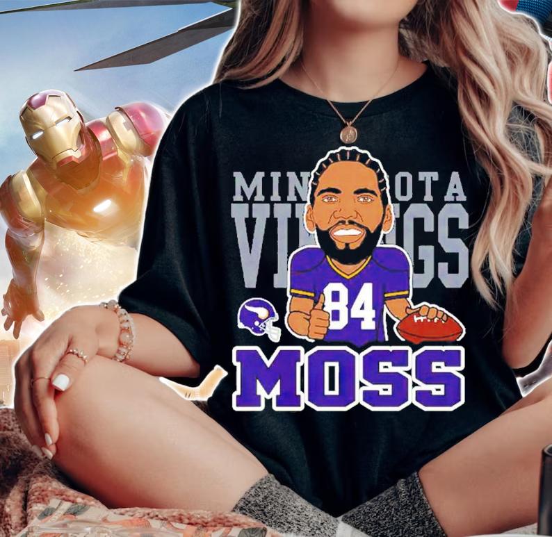 Randy Moss Minnesota Vikings Mitchell & Ness Youth Caricature Shirt t-shirt