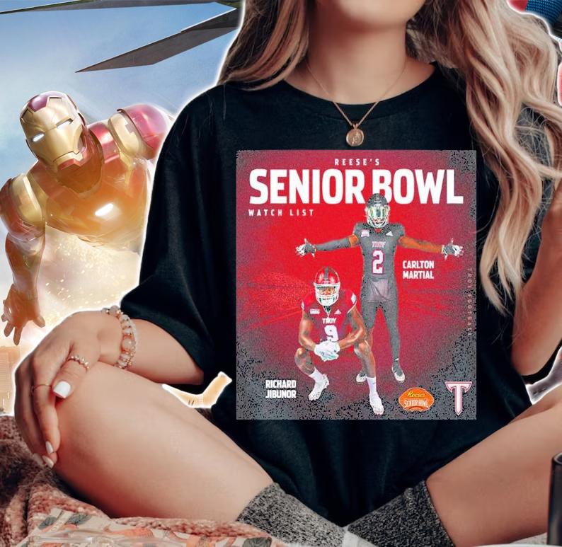 Reese's Senior Bowl Watchlist Carlton Martial Richard Jibunor Shirt t-shirt woman shirt