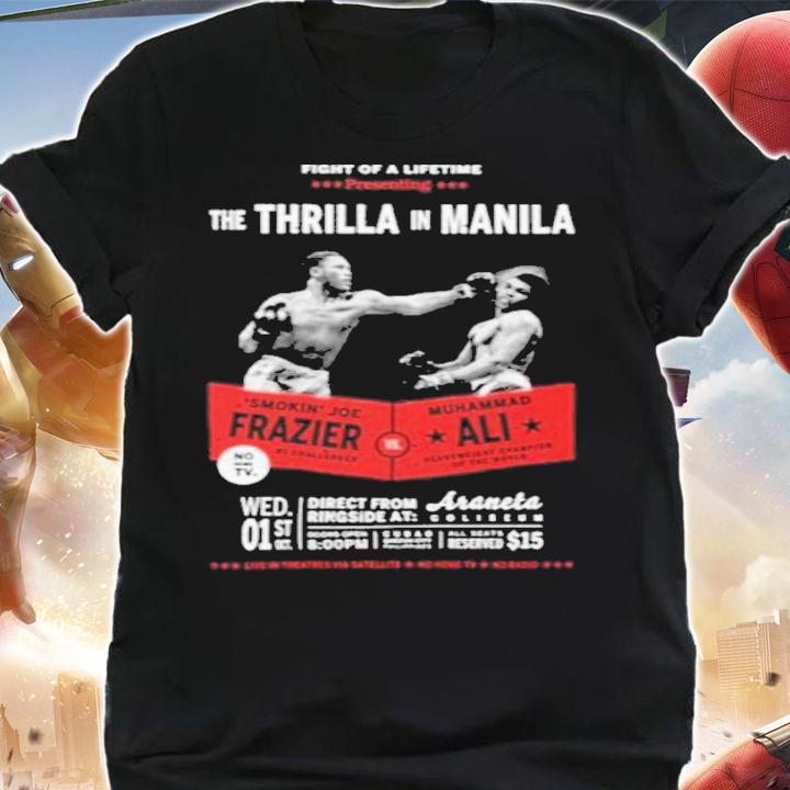 Ali Vs Frazier Thrilla In Manila Boxing T-Shirt t-shirt