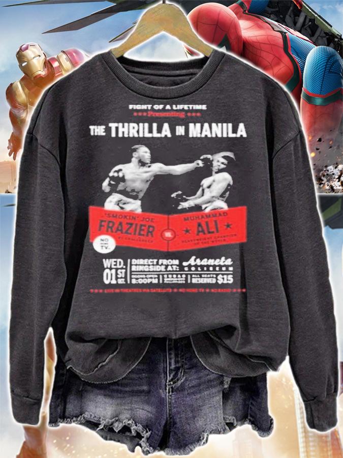 Ali Vs Frazier Thrilla In Manila Boxing T-Shirt t-shirt