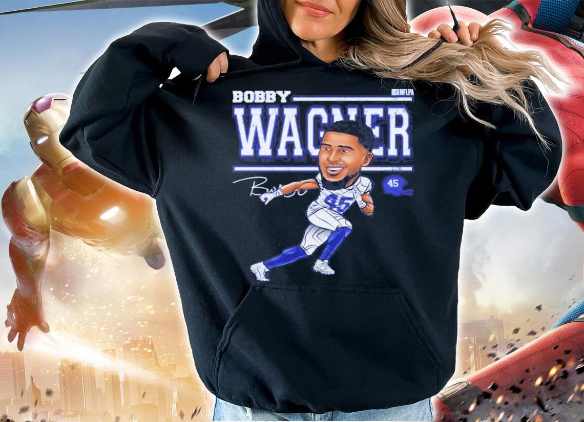 Bobby Wagner Los Angeles R Cartoon Football Signatures Shirt t-shirt hoodie