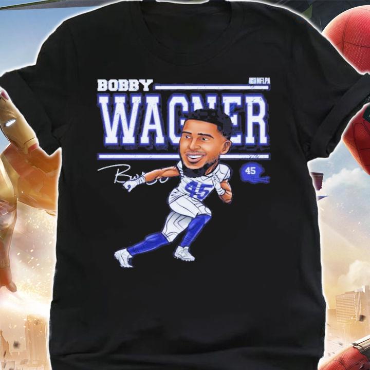 Bobby Wagner Los Angeles R Cartoon Football Signatures Shirt t-shirt shirt
