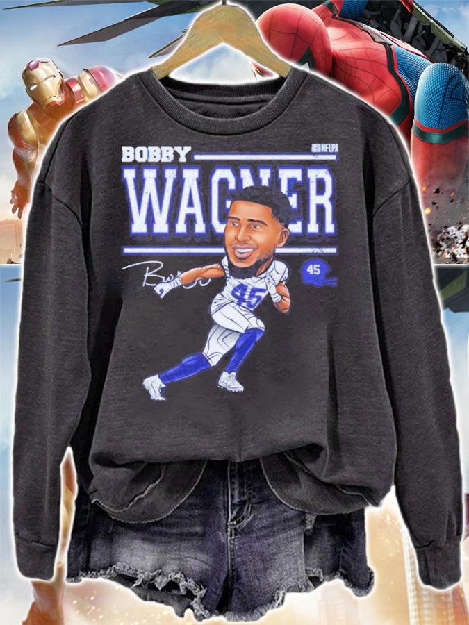Bobby Wagner Los Angeles R Cartoon Football Signatures Shirt t-shirt sweatshirt