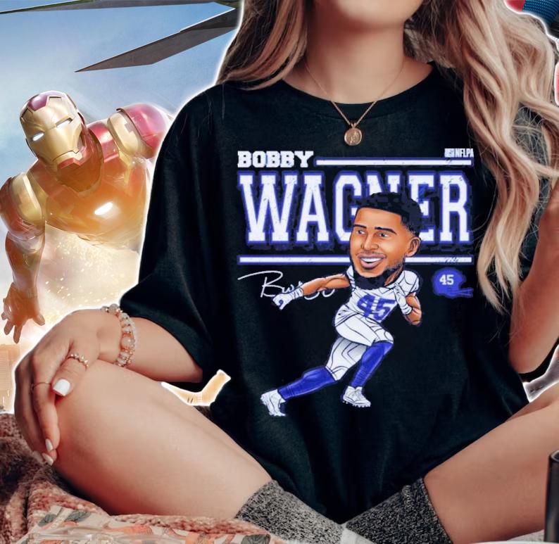 Bobby Wagner Los Angeles R Cartoon Football Signatures Shirt t-shirt woman shirt