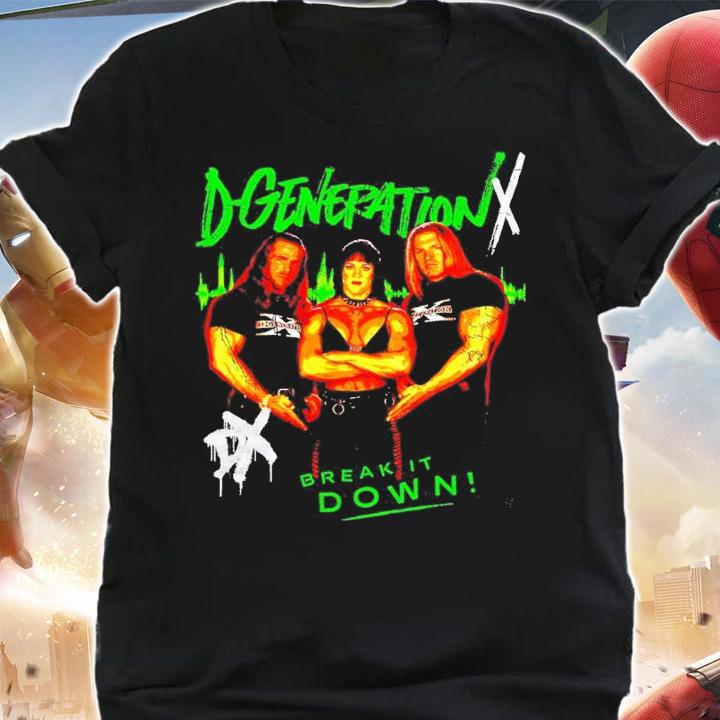 D-Generation X Break It Down Photo shirt t-shirt shirt