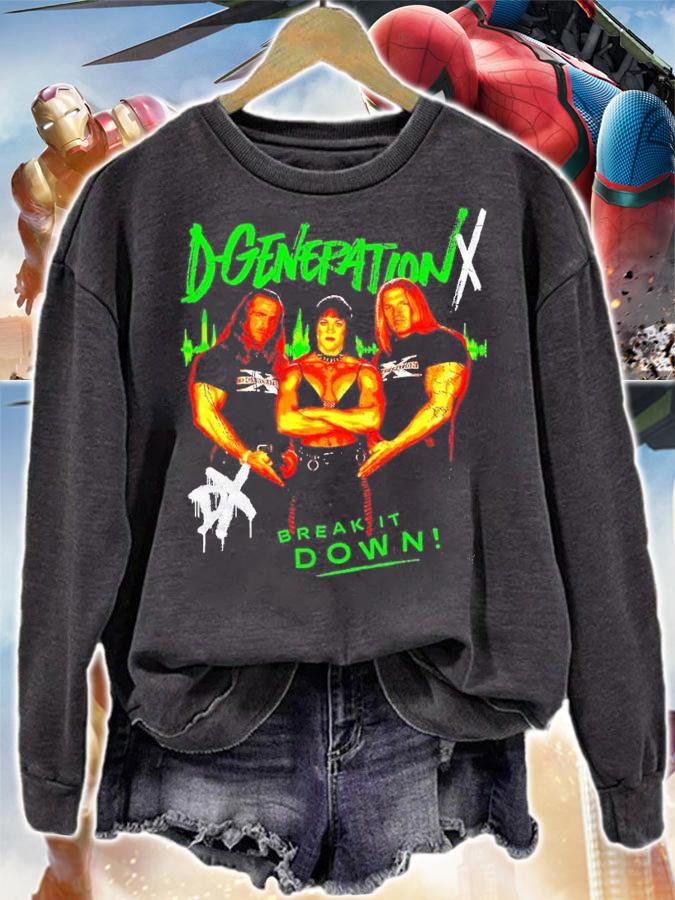 D-Generation X Break It Down Photo shirt t-shirt sweatshirt