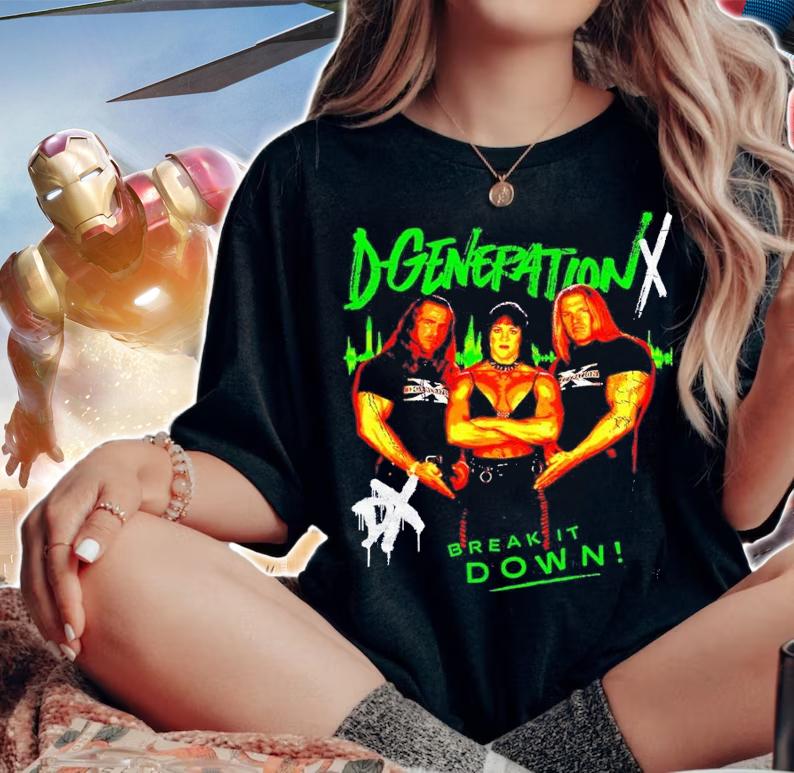 D-Generation X Break It Down Photo shirt t-shirt woman shirt