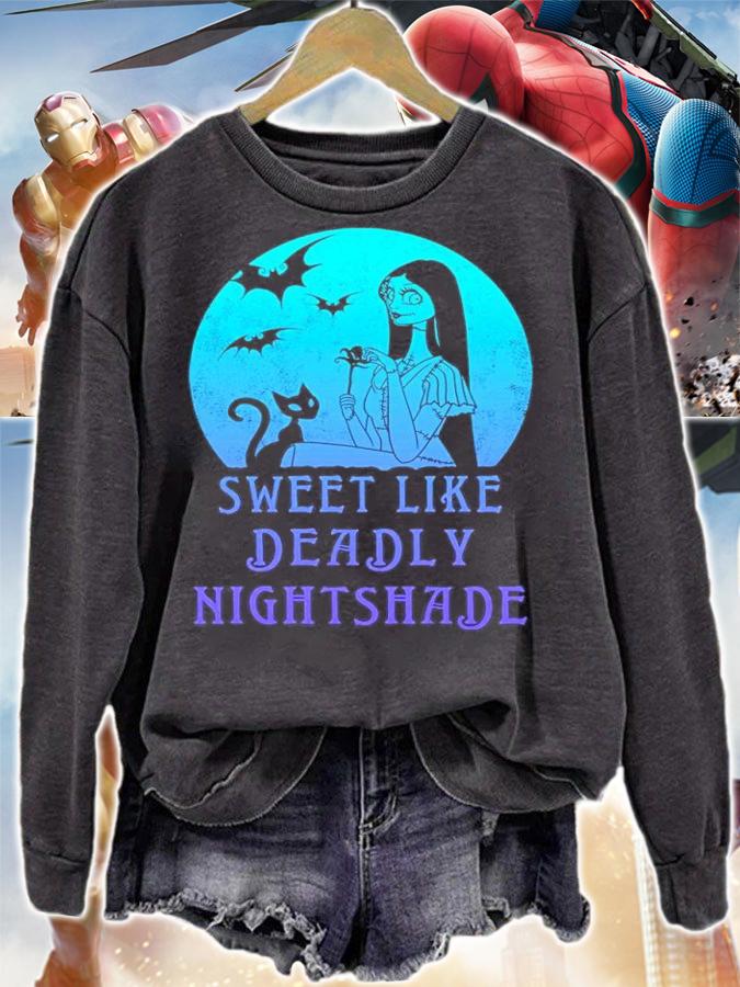 The Nightmare Before Christmas Sally Sweet Like Deadly Nightshade shirt t-shirt sweatshirt