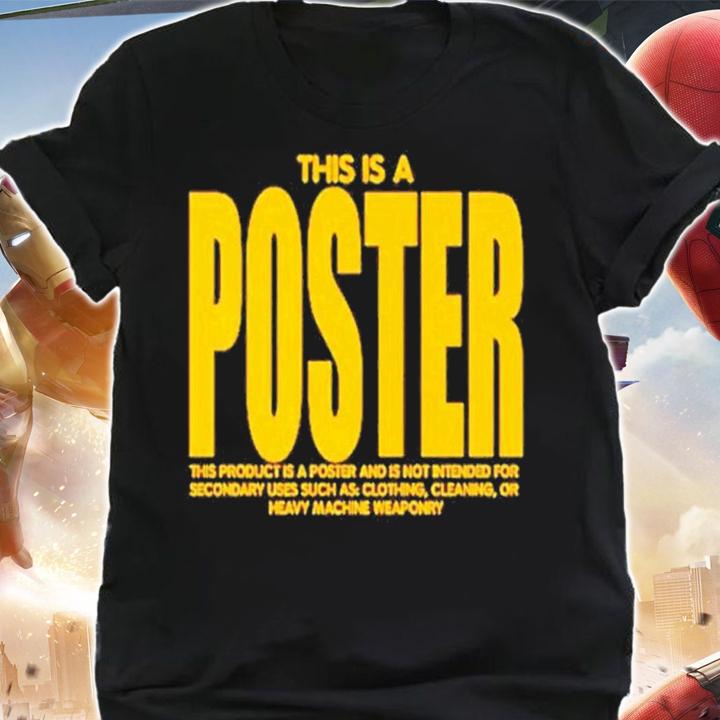 This is a poster shirt t-shirt shirt