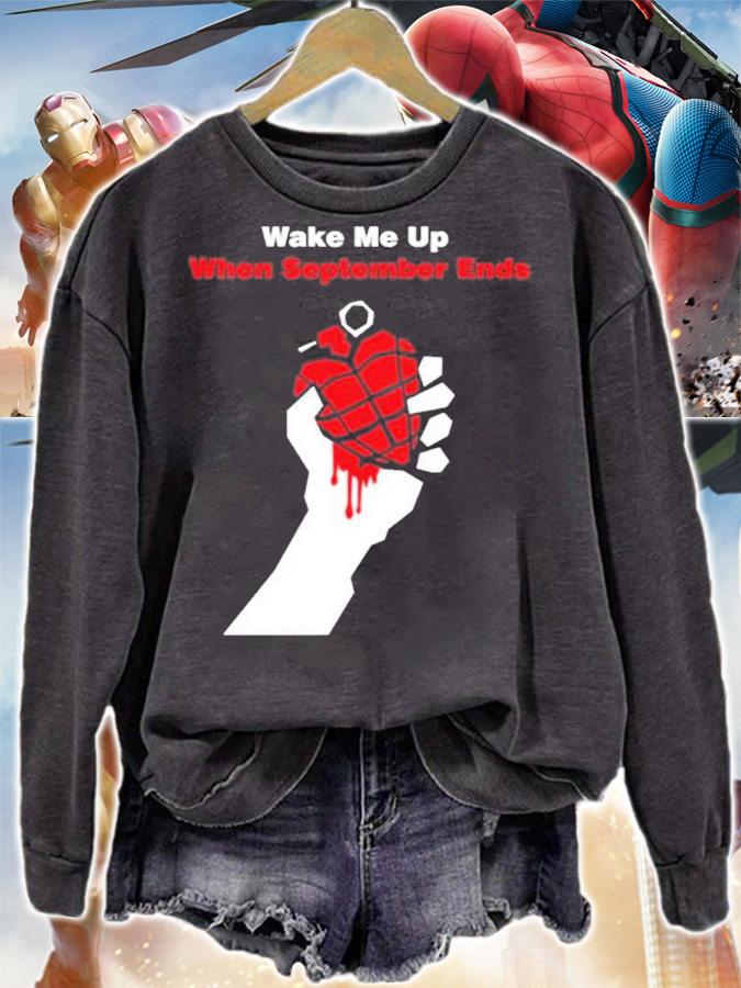 Wake Me Up When September Ends Band Song T-Shirt t-shirt sweatshirt