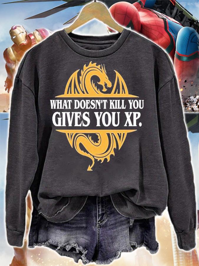 What doesn't kill you gives you xp shirt t-shirt