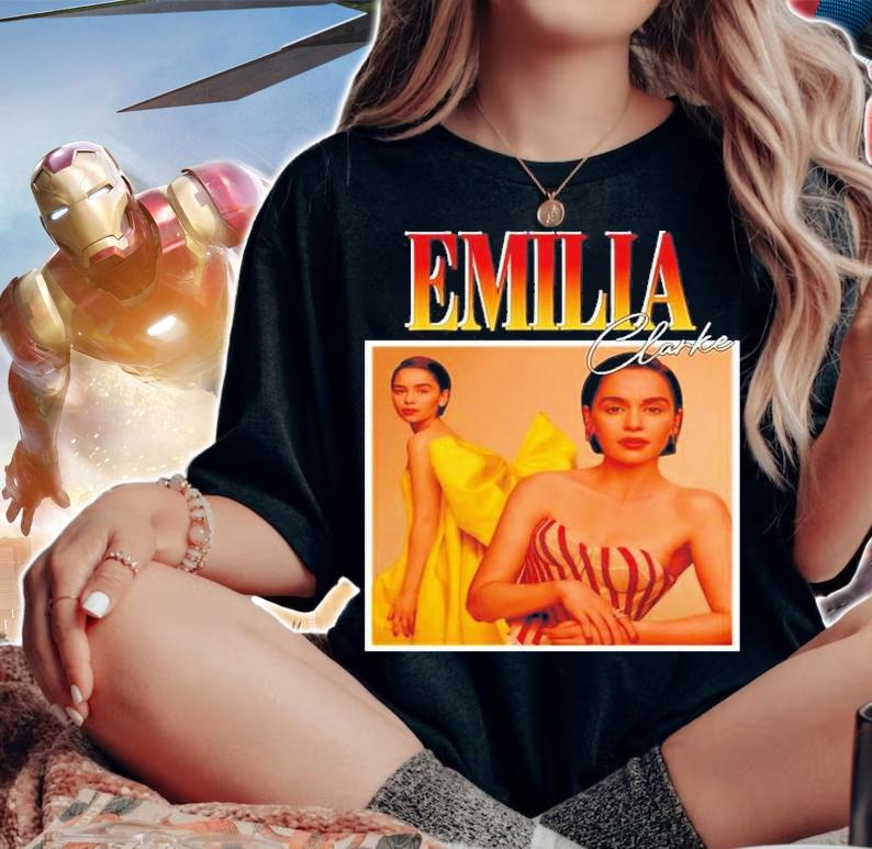 Emilia Clarke 90's Vintage T-Shirt t-shirt woman shirt