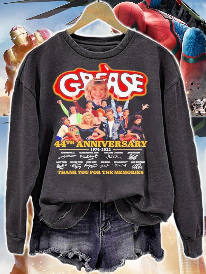 Grease 44th Anniversary 1978-2022 Signatures Thank You For The Memories Shirt t-shirt